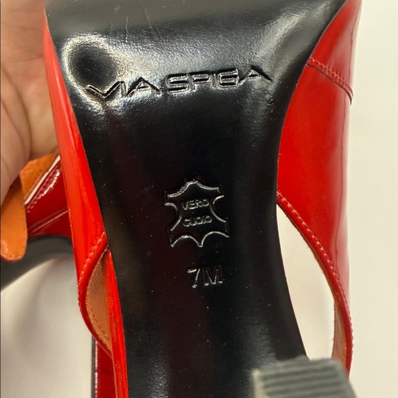 Via Spiga red patent leather heels - Picture 5 of 8
